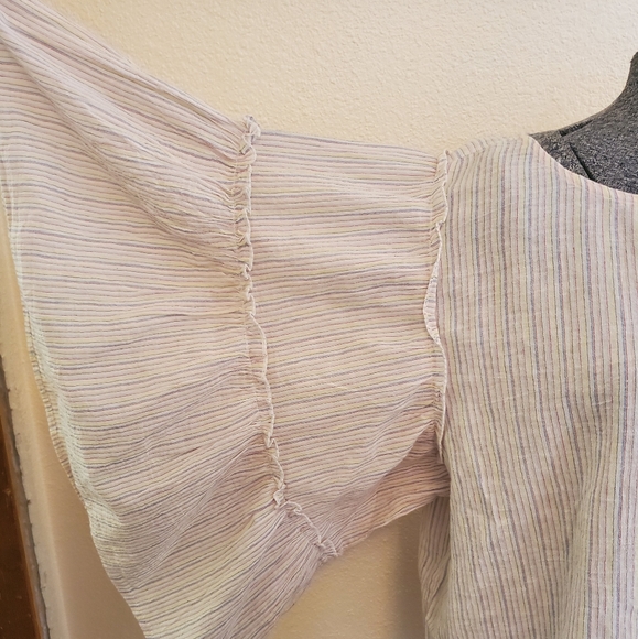 Light pink striped hippie shirt - Picture 3 of 5